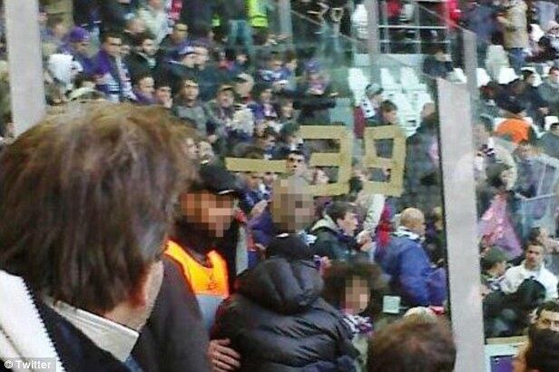 PICTURED: Fiorentina Fans' Sickening Jibe at Juve Supporters Which Mocks Heysel