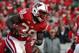 Nov 17, 2012; Madison, WI, USA; Wisconsin Badgers running back Montee Ball (28) rushes for yardage during the first half at Camp Randall Stadium. Ohio State defeated Wisconsin in overtime 21-14. Mandatory Credit: Mary Langenfeld-USA TODAY Sports