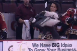 Watch: Giant Condor Gets Loose at Hockey Game