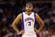 PHOENIX, AZ - NOVEMBER 12: Jared Dudley #3 of the Phoenix Suns in action during the NBA game against the Denver Nuggets at US Airways Center on November 12, 2012 in Phoenix, Arizona. The Suns defeated the Nuggets 110-100. NOTE TO USER: User expressly acknowledges and agrees that, by downloading and or using this photograph, User is consenting to the terms and conditions of the Getty Images License Agreement. (Photo by Christian Petersen/Getty Images)