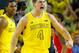 ANN ARBOR, MI - FEBRUARY 05: Mitch McGary #4 of the Michigan Wolverines reacts after a basket while playing the Ohio State Buckeyes in the second half at Crisler Center on February 5, 2013 in Ann Arbor, Michigan. Michigan won the game 76-74 in overtime. (Photo by Gregory Shamus/Getty Images)