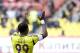 MOSCOW, RUSSIA - APRIL 22: Samuel Eto'o of FC Anzhi Makhachkala celebrates after scoring a goal during the Russian Football League Championship match between FC Spartak Moscow and FC Anzhi Makhachkala at the Luzhniki Stadium on April 22, 2012 in Moscow, Russia. (Photo by Dmitry Korotayev/Epsilon/Getty Images)