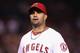ANAHEIM, CA - SEPTEMBER 25: Albert Pujols #5 of the Los Angeles Angels of Anaheim bats against the Seattle Mariners at Angel Stadium of Anaheim on September 25, 2012 in Anaheim, California. (Photo by Jeff Gross/Getty Images)