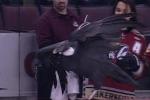 Watch: Giant Condor Gets Loose at Hockey Game