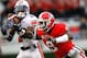 ATHENS, GA - NOVEMBER 12: Alec Ogletree #9 of the Georgia Bulldogs breaks a up a pass intended for Onterio McCalebb #23 of the Auburn Tigers at Sanford Stadium on November 12, 2011 in Athens, Georgia. (Photo by Kevin C. Cox/Getty Images)