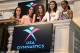 NEW YORK, NY - AUGUST 14: Jordyn Wieber, Aly Raisman, McKayla Maroney, Kyla Ross and Gabby Douglas of the 2012 U.S. Women's Gymnastics Olympic Gold Medal Team ring the closing bell at the New York Stock Exchange on August 14, 2012 in New York City. (Photo by Jason Kempin/Getty Images)