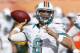 MIAMI GARDENS, FL - DECEMBER 23: Matt Moore #8 of the Miami Dolphins throws the ball prior to the game against the Buffalo Bills on December 23, 2012 at Sun Life Stadium in Miami Gardens, Florida. The Dolphins defeated the Bills 24-10. (Photo by Joel Auerbach/Getty Images)