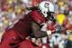 TAMPA, FL - JANUARY 01: Defensive end Jadeveon Clowney #7 of the South Carolina Gamecocks rushes up field during a 33 - 28 victory against the Michigan Wolverines in the Outback Bowl January 1, 2013 at Raymond James Stadium in Tampa, Florida. (Photo by Al Messerschmidt/Getty Images)
