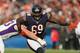 CHICAGO, IL - NOVEMBER 25: Henry Melton #69 of the Chicago Bears rushes against Brandon Fusco #63 of the Minnesota Vikings at Soldier Field on November 25, 2012 in Chicago, Illinois. The Bears defeated the Vikings 28-10. (Photo by Jonathan Daniel/Getty Images)