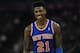 LONDON, ENGLAND - JANUARY 17: Iman Shumpert of New York Knicks looks on during the NBA London Live 2013 game between New York Knicks and the Detroit Pistons at the O2 Arena on January 17, 2013 in London, England. (Photo by Jamie McDonald/Getty Images)