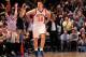 NEW YORK, NY - APRIL 17: Steve Novak #16 of the New York Knicks reacts after scoring a three pointer as Brandon Bass #30 of the Boston Celtics and Avery Bradley #0 of the Boston Celtics look on at Madison Square Garden on April 17, 2012 in New York City. NOTE TO USER: User expressly acknowledges and agrees that, by downloading and/or using this Photograph, user is consenting to the terms and conditions of the Getty Images License Agreement. (Photo by Chris Trotman/Getty Images)