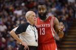 Report: Harden Out Wednesday with Ankle Injury