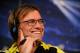 MADRID, SPAIN - NOVEMBER 05: Borussia Dortmund head coach Juergen Klopp smiles during a press conference at Estadio Santiago Bernabeu on November 5, 2012 in Madrid, Spain. (Photo by Denis Doyle/Getty Images)