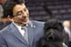 Banana Joe, with handler Ernesto Lara. Photo Credit: Mary Altaffer (Associated Press)