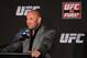 July 11, 2012; San Jose, CA, USA; UFC president Dana White addresses the media during a press conference after the UFC on Fuel TV at HP Pavilion. Mandatory Credit: Kyle Terada-USA TODAY Sports
