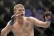 Dec 8, 2012, Seattle, WA, USA; Alexander Gustafsson fights Mauricio Rua (not pictured) during their light heavyweight bout at MMA on FOX 5 at Key Arena. Mandatory Credit: Joe Nicholson-USA TODAY Sports