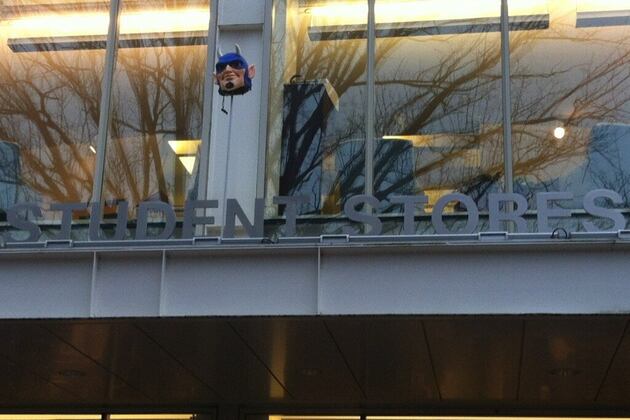PHOTO: Duke Mascot Head Surfaces at North Carolina