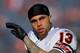DENVER, CO - DECEMBER 11: Johnny Knox #13 of the Chicago Bears looks into the stands before a game against the Denver Broncos at Sports Authority Field at Mile High on December 11, 2011 in Denver, Colorado. (Photo by Justin Edmonds/Getty Images)