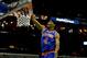 November 20, 2012; New Orleans, LA, USA; New York Knicks shooting guard James White (4) dunks against the New Orleans Hornets during the fourth quarter of a game at the New Orleans Arena. The Knicks defeated the Hornets 102-80. Mandatory Credit: Derick E. Hingle-USA TODAY Sports
