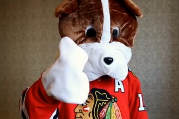 Patrick Sharp Dresses Up Like a Dog for Valentine's Day Surprise