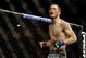 Apr 21, 2012; Atlanta, GA, USA; Michael McDonald celebrate winning a bantamweight bout against Miguel Angel Torres during UFC 145 at Philips Arena. McDonald won the bout by knockout in the first round. Mandatory Credit: Paul Abell-USA TODAY Sports