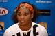 MELBOURNE, AUSTRALIA - JANUARY 23: Serena Williams of the United States of America speaks to the media during a press conference after losing her Quarterfinal match against Sloane Stephens of the United States of America during day ten of the 2013 Australian Open at Melbourne Park on January 23, 2013 in Melbourne, Australia. (Photo by Vince Caligiuri/Getty Images)