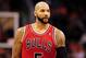 Nov. 14, 2012; Phoenix, AZ, USA; Chicago Bulls forward Carlos Boozer (5) stands on the court during the game against the Phoenix Suns at the US Airways Center. The Bulls defeated the Suns 112-106 in overtime. Mandatory Credit: Jennifer Stewart-USA TODAY Sports