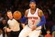 NEW YORK, NY - FEBRUARY 10: Carmelo Anthony #7 of the New York Knicks in action against the Los Angeles Clippers during their game at Madison Square Garden on February 10, 2013 in New York City. NOTE TO USER: User expressly acknowledges and agrees that, by downloading and or using this photograph, User is consenting to the terms and conditions of the Getty Images License Agreement. (Photo by Al Bello/Getty Images)
