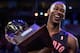 HOUSTON, TX - FEBRUARY 16: Terrence Ross of the Toronto Raptors celebrates after winning the Sprite Slam Dunk Contest part of 2013 NBA All-Star Weekend at the Toyota Center on February 16, 2013 in Houston, Texas. NOTE TO USER: User expressly acknowledges and agrees that, by downloading and or using this photograph, User is consenting to the terms and conditions of the Getty Images License Agreement. (Photo by Ronald Martinez/Getty Images)