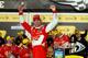 DAYTONA BEACH, FL - FEBRUARY 16: Kevin Harvick, driver of the #29 Budweiser Chevrolet, celebrates in victory lane after winning the NASCAR Sprint Cup Series Sprint Unlimited at Daytona International Speedway on February 16, 2013 in Daytona Beach, Florida. (Photo by Chris Graythen/Getty Images)