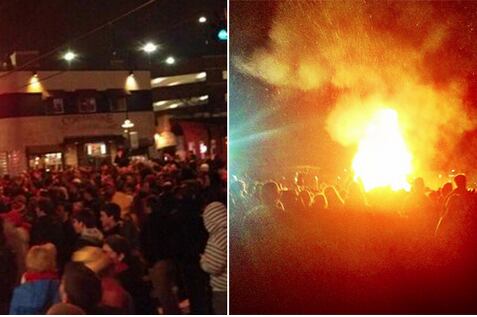Surprise! MD Fans Riot After Duke Upset