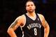 NEW YORK, NY - DECEMBER 19: Deron Williams #8 of the Brooklyn Nets in action against the New York Knicks during their game at Madison Square Garden on December 19, 2012 in New York City. NOTE TO USER: User expressly acknowledges and agrees that, by downloading and or using this photograph, User is consenting to the terms and conditions of the Getty Images License Agreement. (Photo by Al Bello/Getty Images)