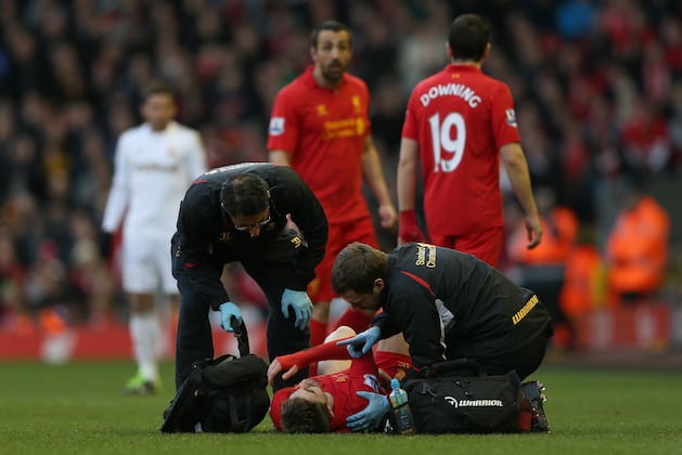 Liverpool's Fabio Borini Injured for the Remainder of the Season