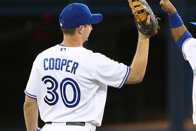 Jays' Cooper Out with Serious Back Injury