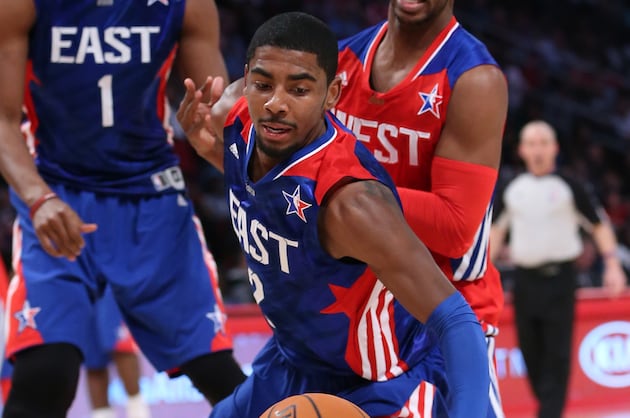 Kyrie Irving Scores 15 Points in All-Star Game Debut