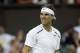 June 28, 2012; London, ENGLAND; Rafael Nadal (ESP) reacts during his match against Lukas Rosol (CZE) on day four of the 2012 Wimbledon Championships at the All England Lawn Tennis Club. Mandatory Credit: Susan Mullane-USA TODAY Sports