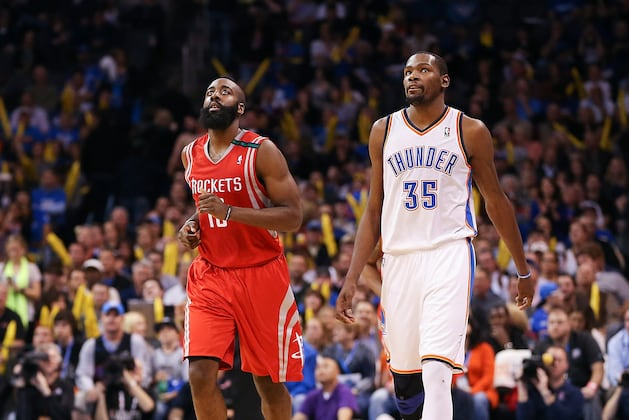 All-Stars Durant, Harden Pulling for 49ers