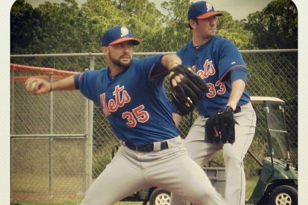 Instagram: Harvey and Gee Throwing in Tandem