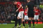 Jones Leaves Old Trafford on Crutches