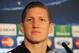 LONDON, ENGLAND - FEBRUARY 18: Bastian Schweinsteiger of FC Bayern Muenchen attends a press conference ahead of their UEFA Champions League round of 16 first leg against Arsenal FC at the Landmark Hotel on February 18, 2013 in London, England. (Photo by Shaun Botterill/Getty Images)