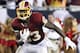 September 30, 2012; Tampa, FL, USA; Washington Redskins tight end Fred Davis (83) runs with the ball during the second half against the Tampa Bay Buccaneers at Raymond James Stadium. The Redskins won 24-22. Mandatory Credit: Kim Klement-USA TODAY Sports