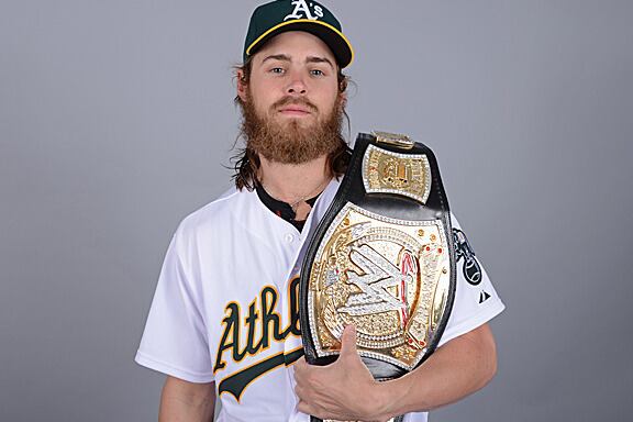Photo: Josh Reddick, WWE Champion?