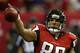ATLANTA, GA - JANUARY 20: Tight end Tony Gonzalez #88 of the Atlanta Falcons celebrates after catching a 10-yard touchdown in the second quarter against the San Francisco 49ers in the NFC Championship game at the Georgia Dome on January 20, 2013 in Atlanta, Georgia. (Photo by Streeter Lecka/Getty Images)