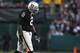 OAKLAND, CA - JANUARY 03: JaMarcus Russell #2 of the Oakland Raiders walks off the field against the Baltimore Ravens during an NFL game at Oakland-Alameda County Coliseum on January 3, 2010 in Oakland, California. (Photo by Jed Jacobsohn/Getty Images)