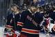 NEW YORK, NY - FEBRUARY 10: Rick Nash #61 of the New York Rangers is congratulated by teammates on the bench after he scored in the third period against the Tampa Bay Lightning on February 10, 2013 at Madison Square Garden in New York City.The New York Rangers defeated the Tampa Bay Lightning 5-1. (Photo by Elsa/Getty Images)