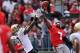 COLUMBUS, OH - SEPTEMBER 24: Toney Clemons #17 of the Colorado Buffaloes pulls in an 11-yard touchdown catch on a fourth-and-one play over Travis Howard #7 of the Ohio State Buckeyes in the second quarter at Ohio Stadium on September 24, 2011 in Columbus, Ohio. (Photo by Jamie Sabau/Getty Images)