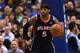 Feb 11, 2013; Dallas, TX, USA; Atlanta Hawks forward Josh Smith (5) drives against the Dallas Mavericks at the American Airlines Center. The Hawks beat the Mavs 105-101. Mandatory Credit: Matthew Emmons-USA TODAY Sports