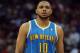 LOS ANGELES, CA - APRIL 22: Eric Gordon #10 of the New Orleans Hornets during the game against the Los Angeles Clippers at Staples Center on April 22, 2012 in Los Angeles, California. NOTE TO USER: User expressly acknowledges and agrees that, by downloading and or using this photograph, User is consenting to the terms and conditions of the Getty Images License Agreement. (Photo by Harry How/Getty Images)