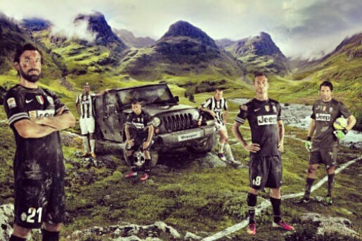 Instagram: Juventus on Jeep Commercial Set