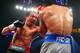 LAS VEGAS, NV - DECEMBER 08: (L-R) Juan Manuel Marquez throws a left at Manny Pacquiao during their welterweight bout at the MGM Grand Garden Arena on December 8, 2012 in Las Vegas, Nevada. (Photo by Al Bello/Getty Images)